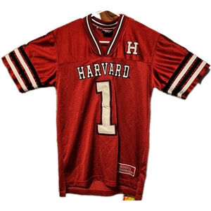 VTG Harvard Crimson Colosseum Football Jersey Embroidered #1 Youth Medium 12-14